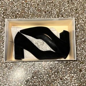 Marc Fisher Suede Black Heels